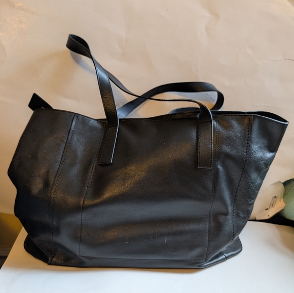 Cole Haan Black Leather Tote Bag In GUC - Picture 7 of 13